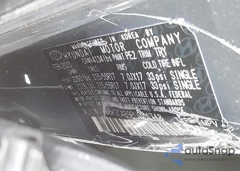 2023 Hyundai Kona Sel z USA, uszkodzony, nr VIN KM8K3CAB9PU024748